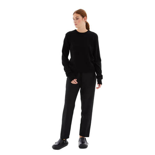 Jil Sander 吉尔·桑达 女士 SS24 毛衣 CN LS 黑色棉质
