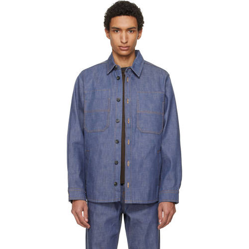 A.P.C. 男士 夹克 蓝色 Noah 牛仔
