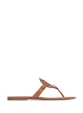 Tory Burch 女士 SS25 凉鞋 Sandali Miller marrone 皮革凉鞋