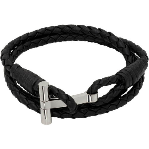 Tom Ford 汤姆·福特 男士 手链 Braided Leather T 手环