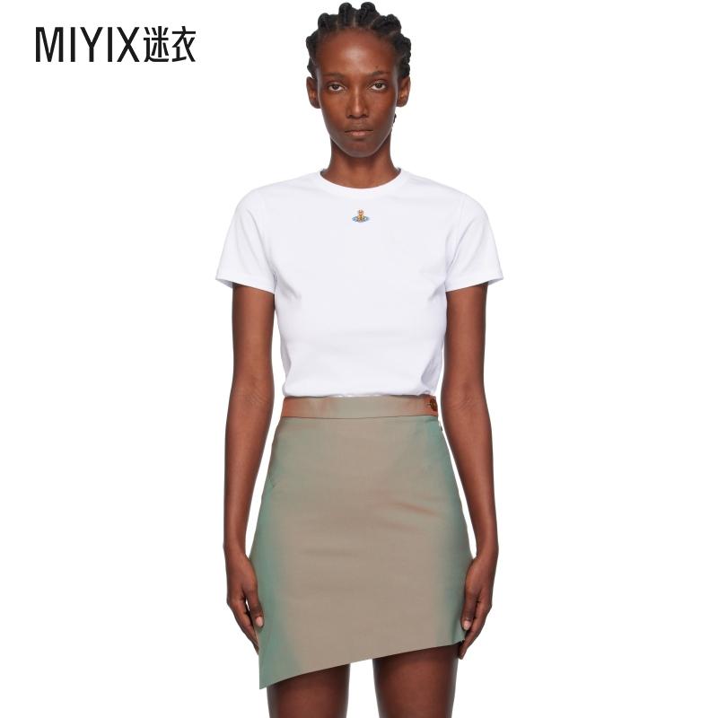 Vivienne Westwood西太后 女款白色 Orb Peru T 恤 迷衣时尚