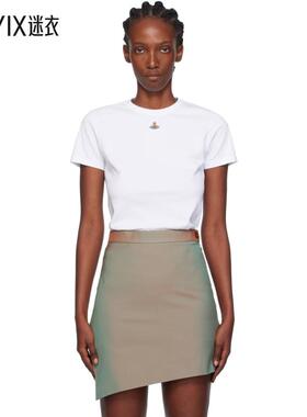 Vivienne Westwood西太后 女款白色 Orb Peru T 恤 迷衣时尚