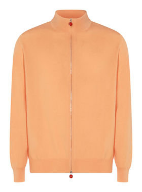 Kiton 男士 FW25 针织衫 浅橙色羊绒针织衫