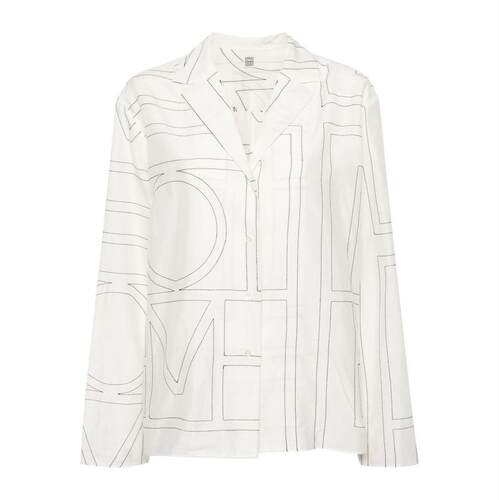 Totême 女士 SS26 衬衫 字母花押睡衣上衣