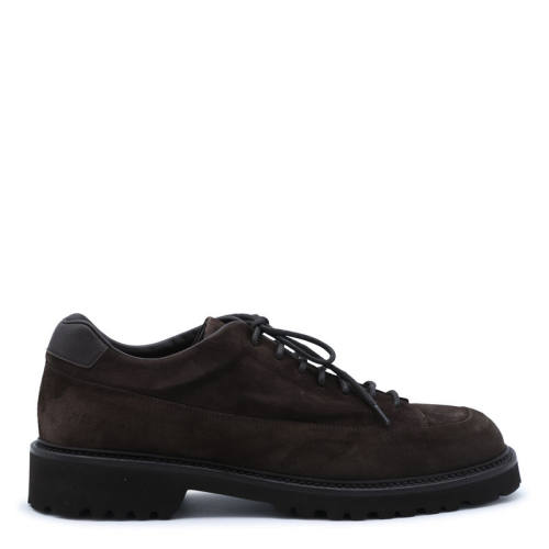 Common Projects 男士 FW26 休闲皮鞋 深褐色皮质徒步低帮绑带鞋