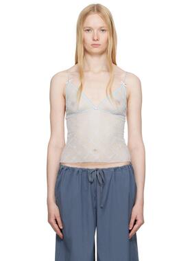 SKIMS 女士 背心 独家发售蓝色 Spring Intimates Triangle 吊带