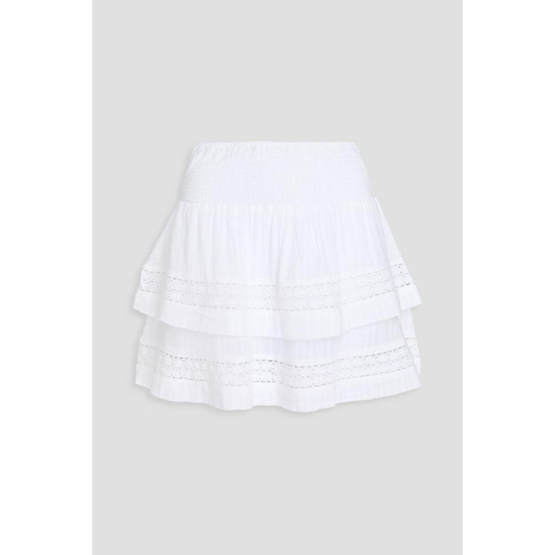 Melissa Odabash 女士 迷你裙 Barbara 层叠棉/薄纱迷你半身裙