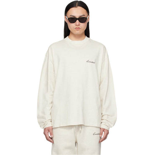 Essentials 男士 T恤 灰白色 Classic Fit 长袖
