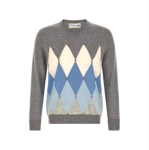 Ballantyne 巴兰缇妮 男士 服装 'Classic Diamond' Intarsia...