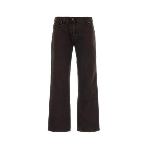 Magda Butrym 女士 FW26 牛仔长裤 棕色牛仔裤