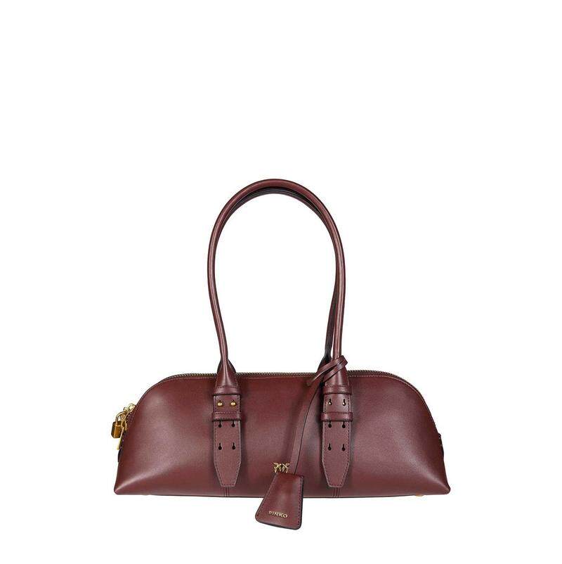 Pinko 品高 女士 SS26 单肩包 Pinko 锁头标志牌保龄球