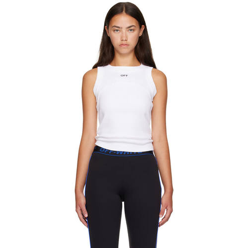 Off-White 女士 背心 白色 Off Stamp Round