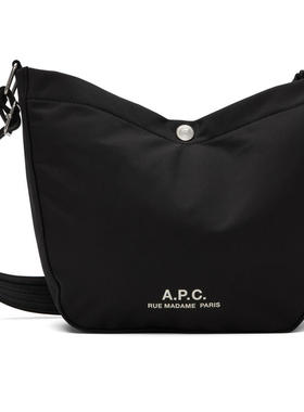 A.P.C. 男士 斜挎包 黑色小号 Journal 斜挎包