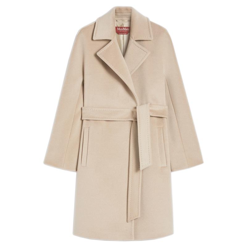 Max Mara 女士 FW25 大衣 Studio 長袖繫帶大衣