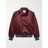 夹克 GOLDEN 秋冬新品 男士 条纹棉混纺修饰缎面运动夹克 BEAR