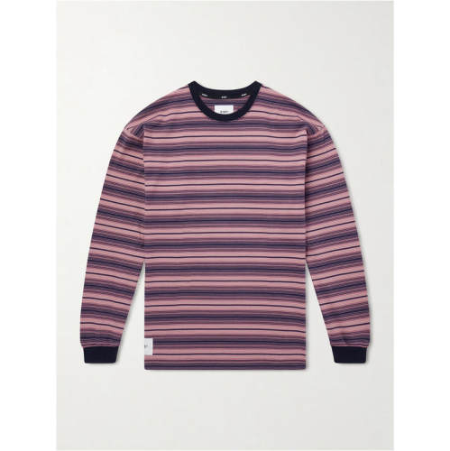 WTAPS 男士 FW26 T恤 Logo-Appliquéd 条纹棉针织