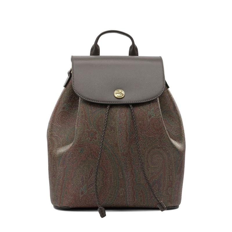 Etro 女士 SS26 双肩包 中 Arnica 抽繩佩斯利花紋雙肩包