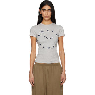 Paloma Wool 女士 T恤 灰色 O'Clock