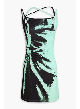 Ioannes 女士 短款连衣裙 泪珠印花再生弹性针织迷你连衣裙