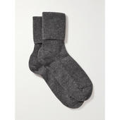 Elgin 女士 Johnstons 内衣 罗纹羊绒混纺袜子