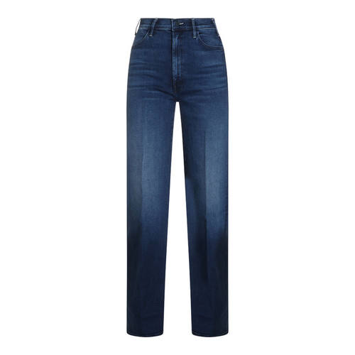 Mother Denim 女士 FW26 牛仔长裤 HUSTLER SNEAK 蓝色卷边牛仔裤