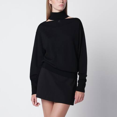 Courrèges 古未界 女士 FW26 毛衣 MERINOS 羊毛剪口