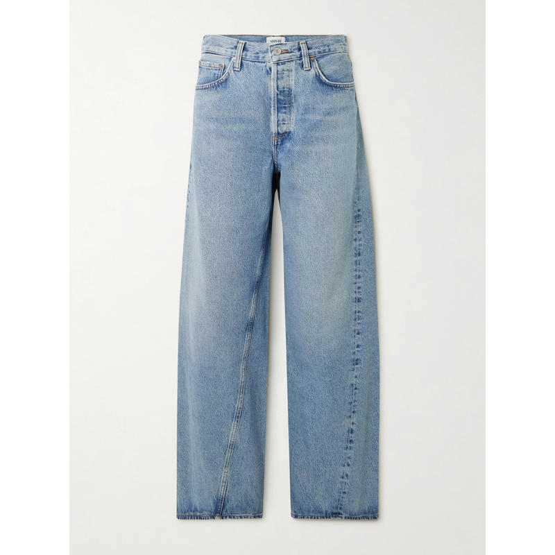 AGOLDE 女士 秋冬新品 牛仔长裤 Slung 扭纹低腰宽松牛仔裤