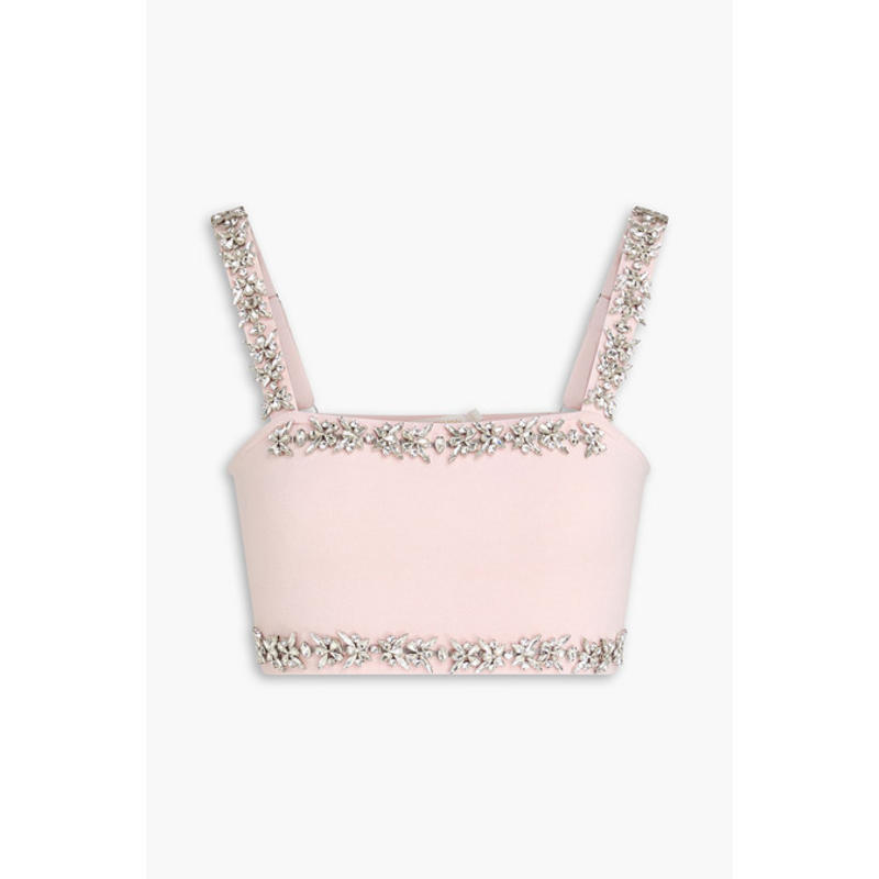 Zimmermann 女士 背心 短款水晶装饰羊毛混纺上衣