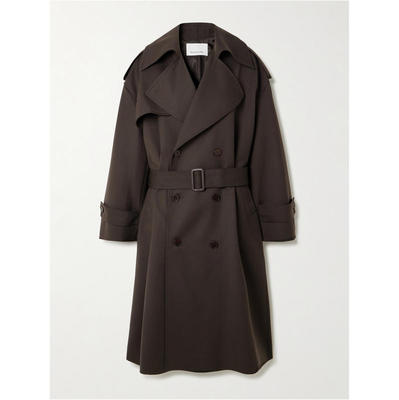 The Frankie Shop 女士 SS26 风衣 Dursey 双排扣束带梭织