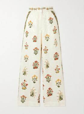 AGUA by Agua Bendita 女士 FW25 长裤 Tota Canna 提花阔腿裤