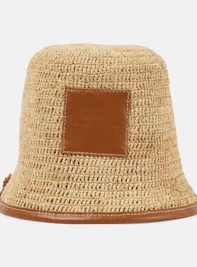 Jacquemus 雅克慕斯 女士 草编帽 Le Bob Soli 拉菲草编织渔夫帽