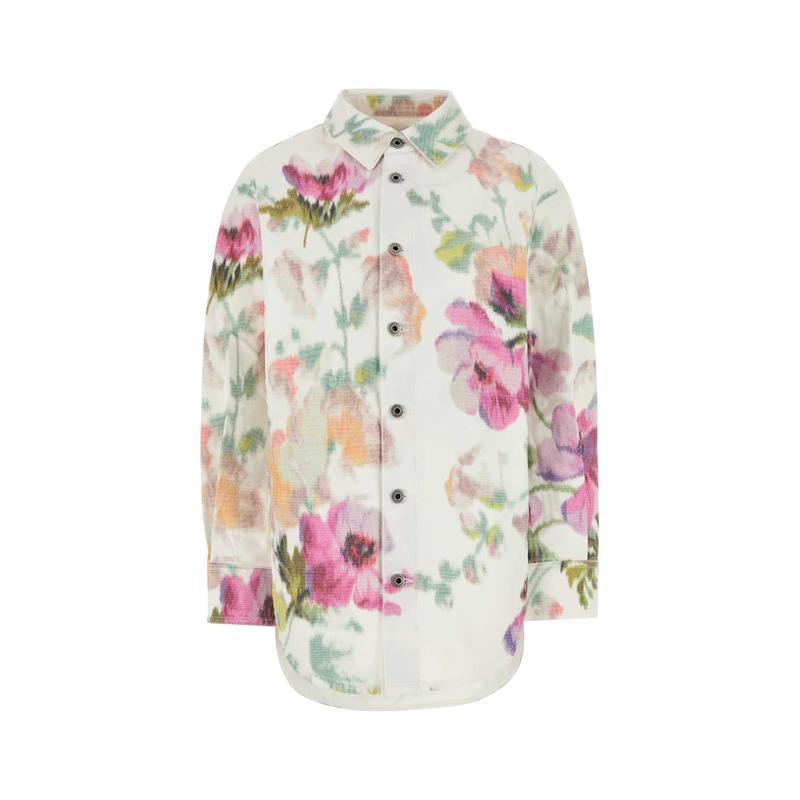 Loewe 女士 FW25 夹克 印花牛仔布衬衫