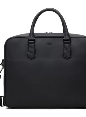 Boss 博斯 男士 公文包 黑色 Double B Monogram Trim
