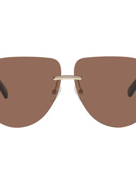 Off-White 男士 春夏新品 太阳镜 金色  棕色 Alexandria 太阳镜