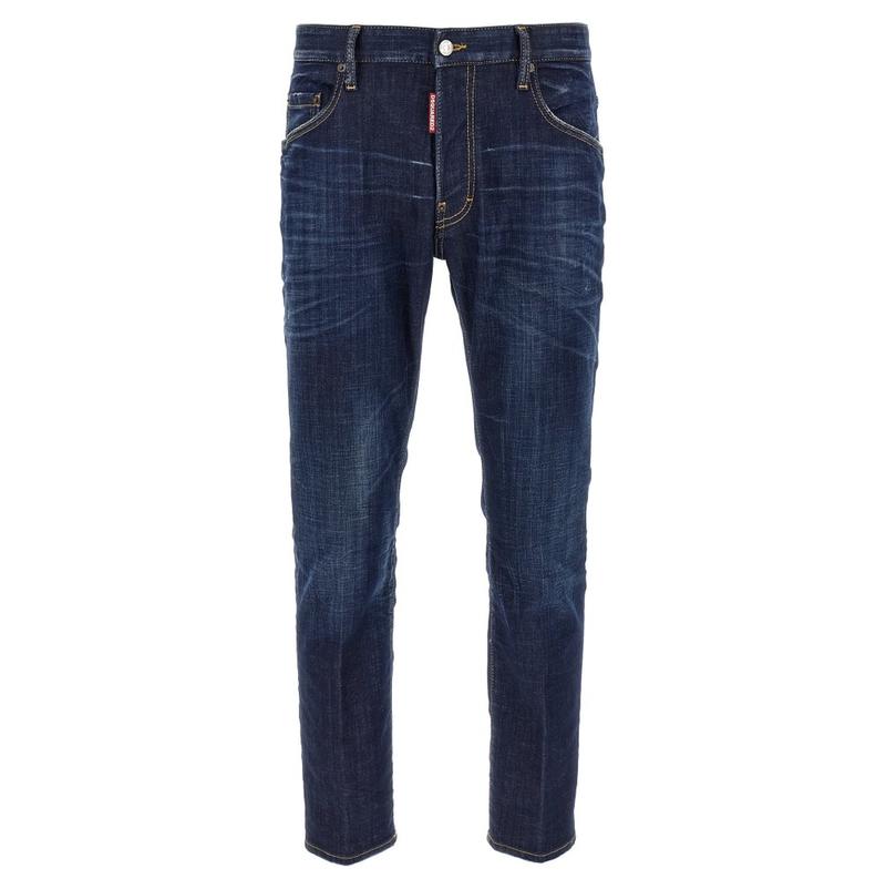 DSquared2 D二次方 男士 SS26 牛仔长裤 破洞紧身牛仔裤