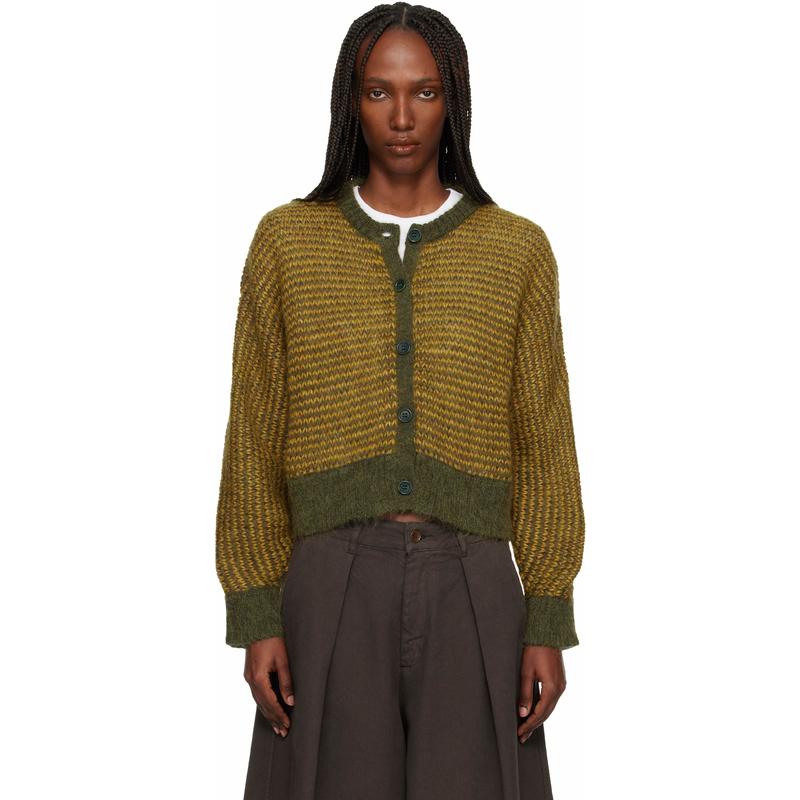 YMC 女士 开衫 黄色  卡其色 Disorder 开衫