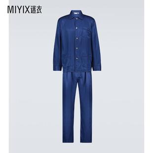 Rose 迷衣时尚 男 条纹真丝睡衣套装 Woburn Derek