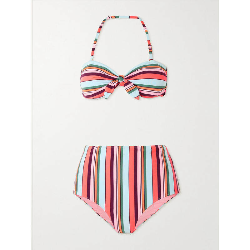 Lemlem 女士 SS26 比基尼 Ava + Elsi 印花罗纹比基尼