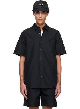 A.P.C. 男士 衬衫 黑色 Bart 衬衫