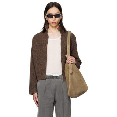 Our Legacy 男士 卫衣 棕色 Shrunken Fullzip 夹克