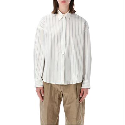 Soeur 女士 SS26 衬衫 IDESIA 条纹府绸