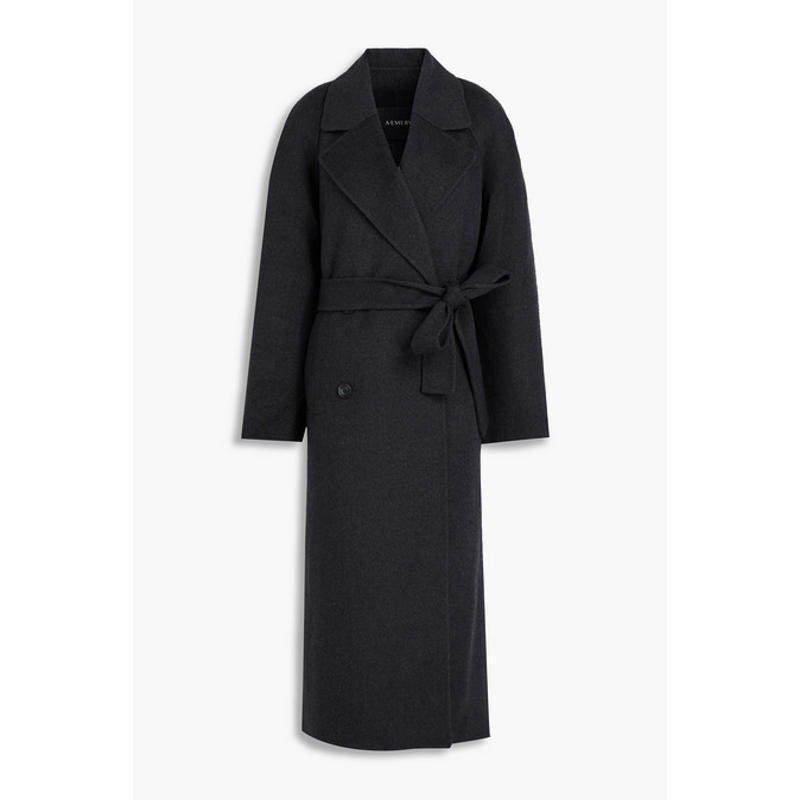 A EMERY 女士 大衣 Evans 双排扣羊毛混纺斜纹布大衣