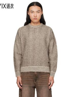 Dime MTL 男款灰褐色 Mohair Wave Knit 毛衣 迷衣时尚