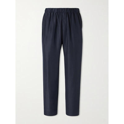 Barena Venezia 男士 SS26 西装裤 锥形件染真丝裤子