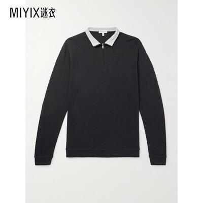 Peter Millar 男士皇冠型棉混纺针织半拉链卫衣 迷衣时尚