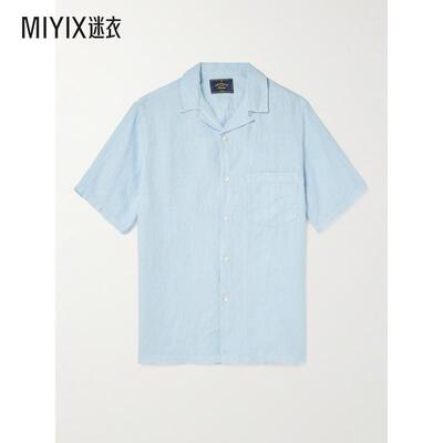 PORTUGUESE FLANNEL 男士Camp-Collar 亚麻衬衫 迷衣时尚