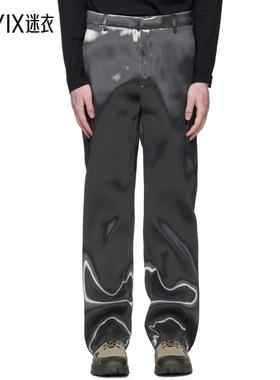 Heliot Emil 男款灰色 Liquid Metal 长裤 迷衣时尚 迷衣时尚