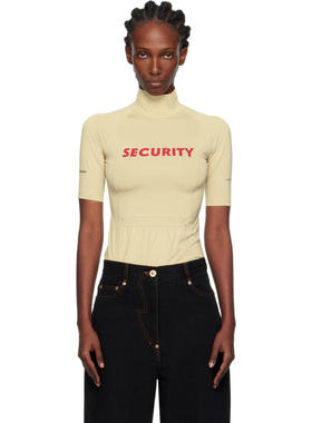 pushBUTTON 女士 上衣 黄色 Security Pocket 高领衫