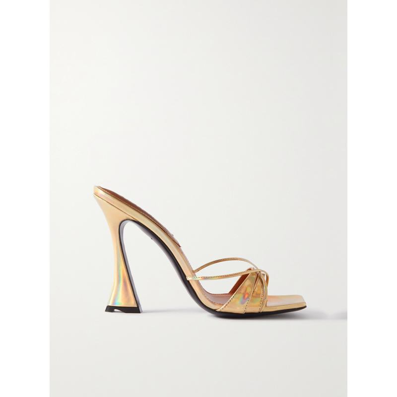 D'Accori 女士 穆勒鞋 Lust 虹彩金属感皮革穆勒鞋