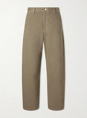 A.P.C. 男士 SS26 长裤 Ville 短款直筒棉质斜纹呢斜纹棉布裤